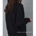 Round Neck Loose Hoodies Women Round Neck Hoodies Factory